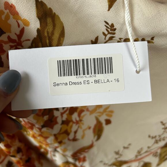 Reformation Senna Formal Maxi Dress in Bella Floral Print Plus Size Size 16 NWT - Picture 5 of 9